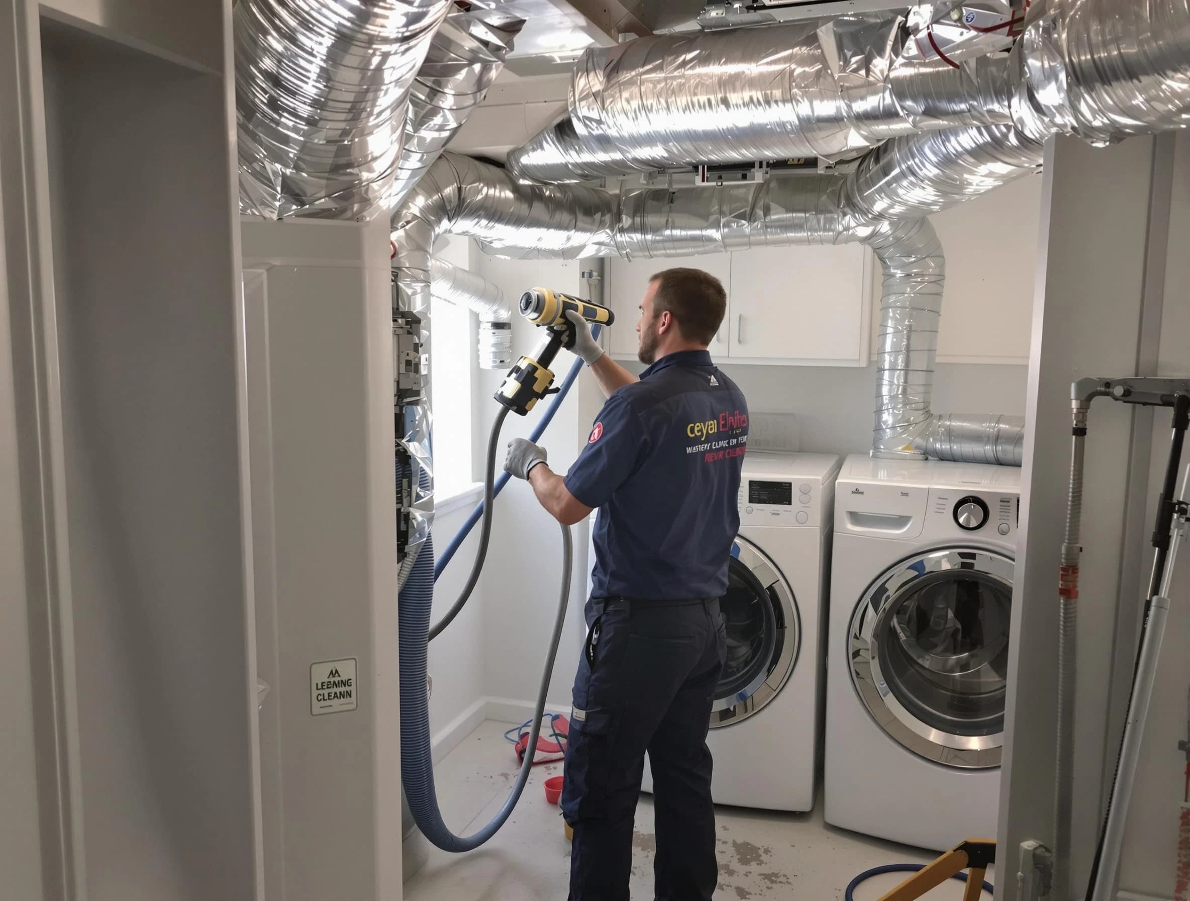Hyrum Dryer Vent Cleaning specialist using advanced equipment for thorough duct cleaning in Hyrum